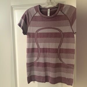 Lululemon Swiftly Burgundy Striped